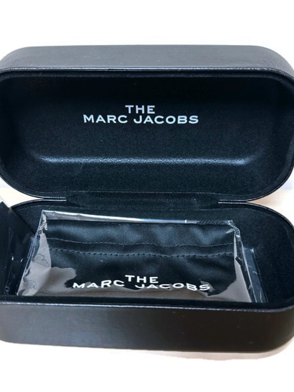 Marc Jacobs Black Eyewear Case with Branded Microfiber Pouch